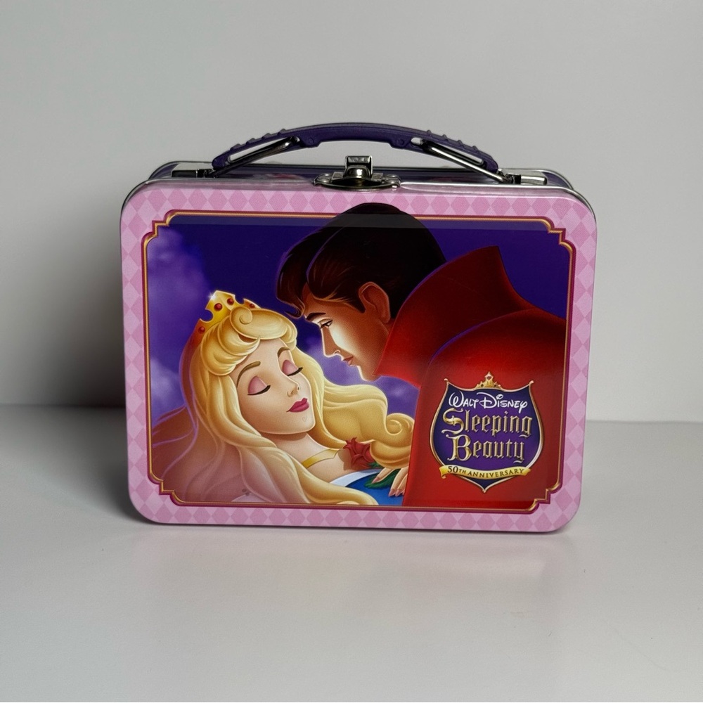 Disney Sleeping Beauty 50th Anniversary Mini Metal Lunchbox Tin 2009 Collectible